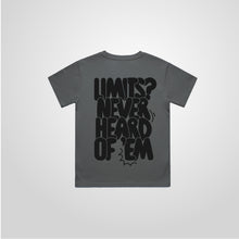Load image into Gallery viewer, Limits? Kids Tee