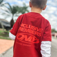 Load image into Gallery viewer, Members Only Kids Tee (Garnet)