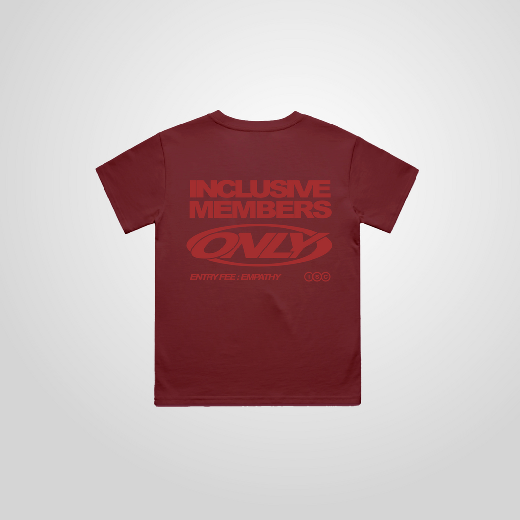 Members Only Kids Tee (Garnet)